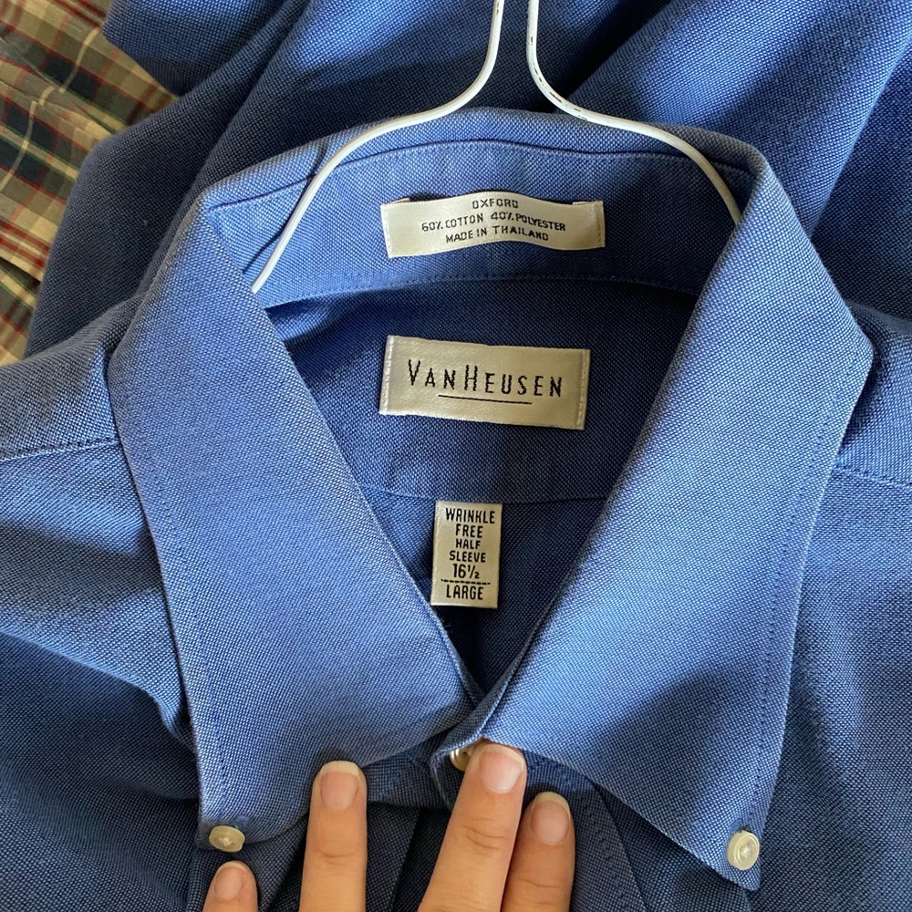 Men’s Short Sleeve Shirt-LG-Van Heusen